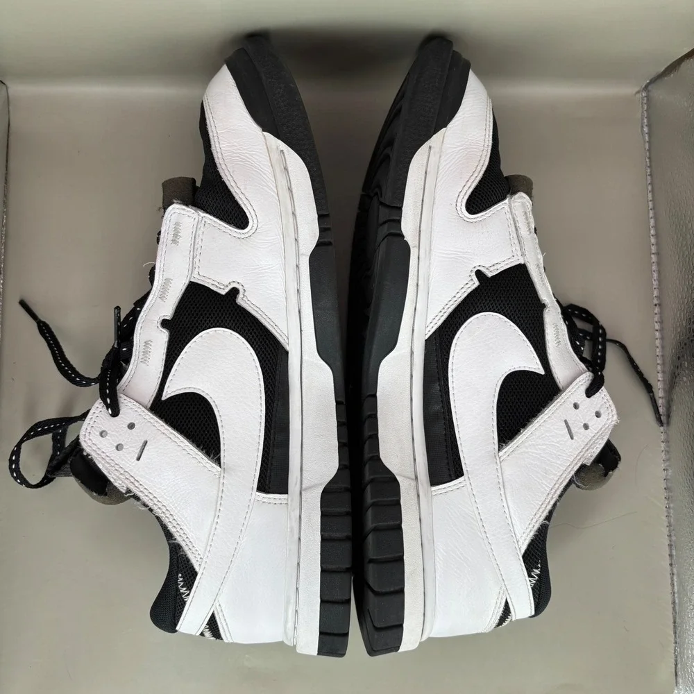 Nike Dunk Low Jumbo Reverse Panda Black White DV0821-002 Mens 10.5 Sneaker - Picture 5 of 7